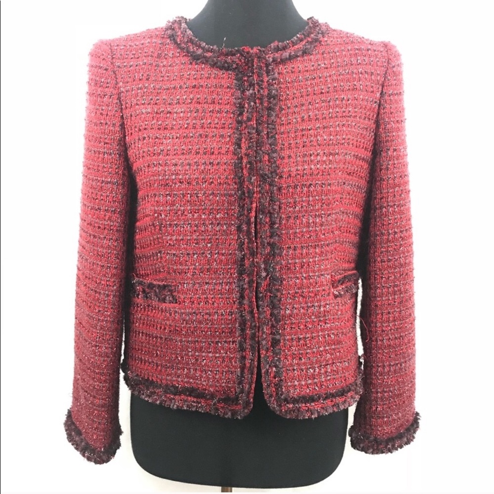 Alice and Olivia boucle tweed Christmas party